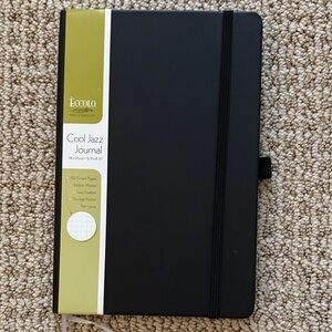 Eccolo Cool Jazz Black Journal with Elastic Band